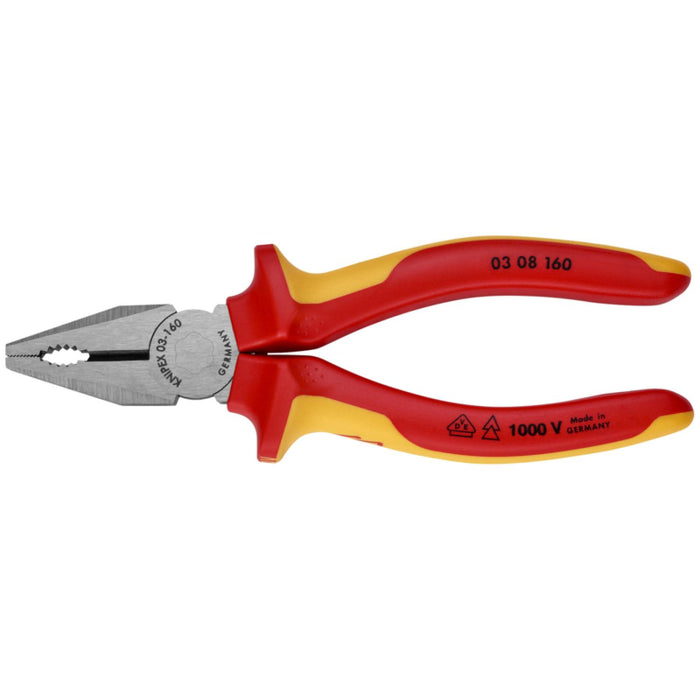 KNIPEX 03 08 160 SBA Combination Pliers 1000V Insulated
