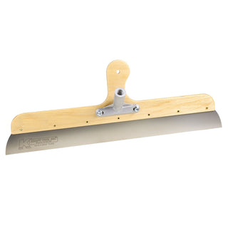 Kraft Tool GG604 24" Wood Frame Stainless Steel Smoother with Built-In Handle and Threaded Bracket