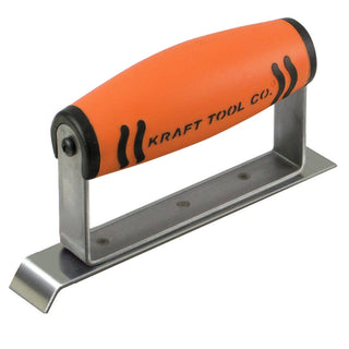 Kraft Tool CF199PF 6" x 1" 3/4"L Stainless Steel Chamfer Edger with ProForm Handle