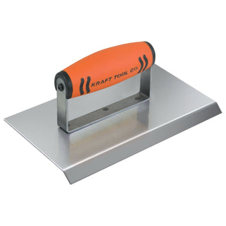 Kraft Tool CF192PF 6" x 4" 3/4" R Stainless Steel Chamfer Tool with ProForm Handle