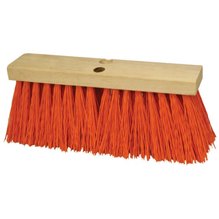 Kraft Tool CC195-01 18" Heavy Duty Orange Sweeping Broom Head