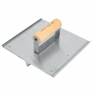 Kraft Tool CF757 8" x 5" 3/8"W, 3/4"D Heavy-Duty Stainless Steel Hand Groover with Wood Handle