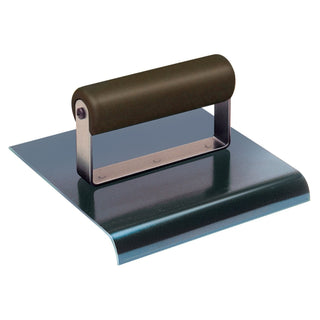 Kraft Tool CF563P 6" x 6" 5/8"R Blue Steel Edger with Plastic Handle