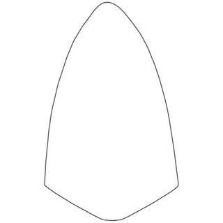 W.Rose RO55 7-1/2” Tile Trowel with 5" Wood Handle