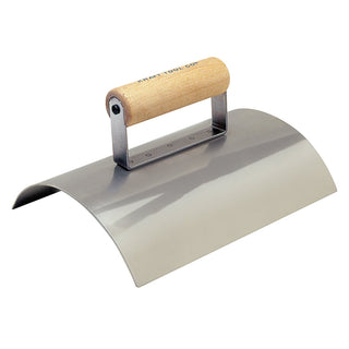 Kraft Tool CF520 9" x 6-3/4" Wall Capping Tool with Wood Handle (6" Wall)
