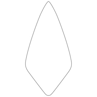 W.Rose RO116-9 9” Narrow London Brick Trowel with 6" Wood Handle