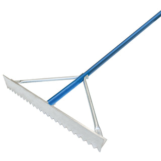 Kraft Tool GG627 42" Magnesium Asphalt Rake with 7' Blue Handle