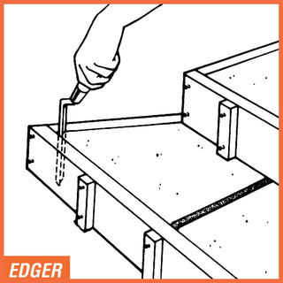 Kraft Tool CF001 Step-Saver Vertical Edger 10" L x 3/8" R