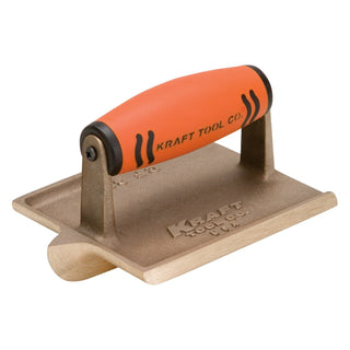 Kraft Tool CF374PF 8" x 4-1/2" 1/4"R, 1"D Deep Bit Bronze Groover with ProForm Handle