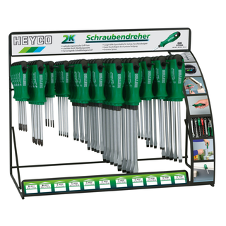 Heyco 04500000000 2K Screwdrivers Display Stands 55 Pcs