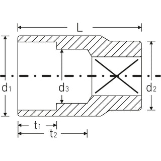 Stahlwille 03010031 Socket, 31 mm