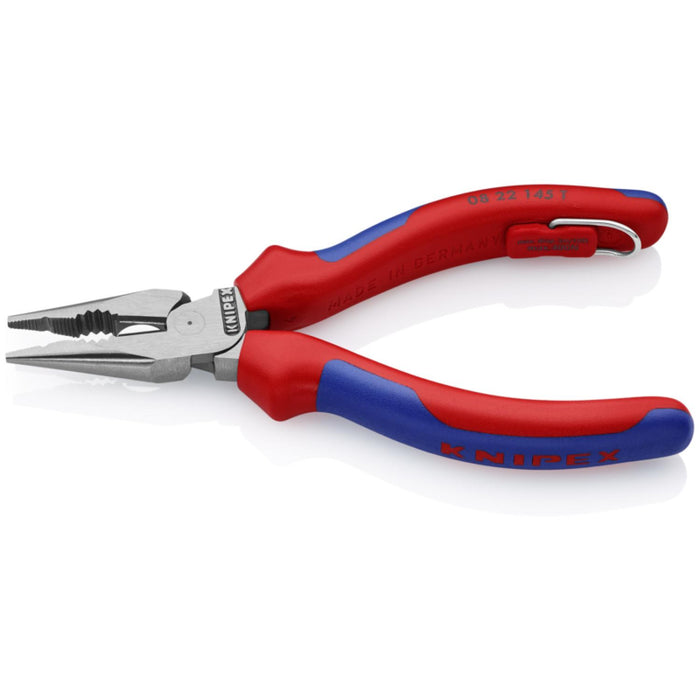 Knipex 08 22 145 T BKA 5 3/4" Needle Nose Combo Pliers with Tether Attachment