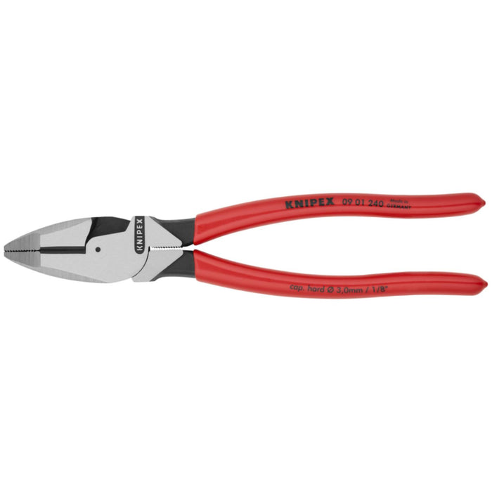 Knipex 09 01 240 SBA 9.5-Inch High Leverage Lineman's Pliers New England Head