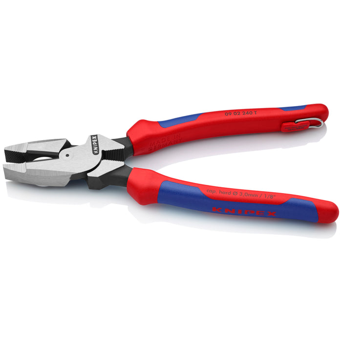 Knipex 09 02 240 T BKA 9 1/4" Ultra-High Leverage Lineman's Pliers with Tether Attachment