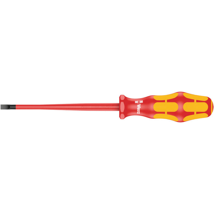 Wera 160 iS VDE Insulated screwdriver with reduced blade diameter for slotted screws, 1 x 5.5 x 125 mm