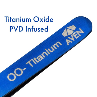 Aven Tools 18032TTB Titanium Blue Tweezers, Pattern OO