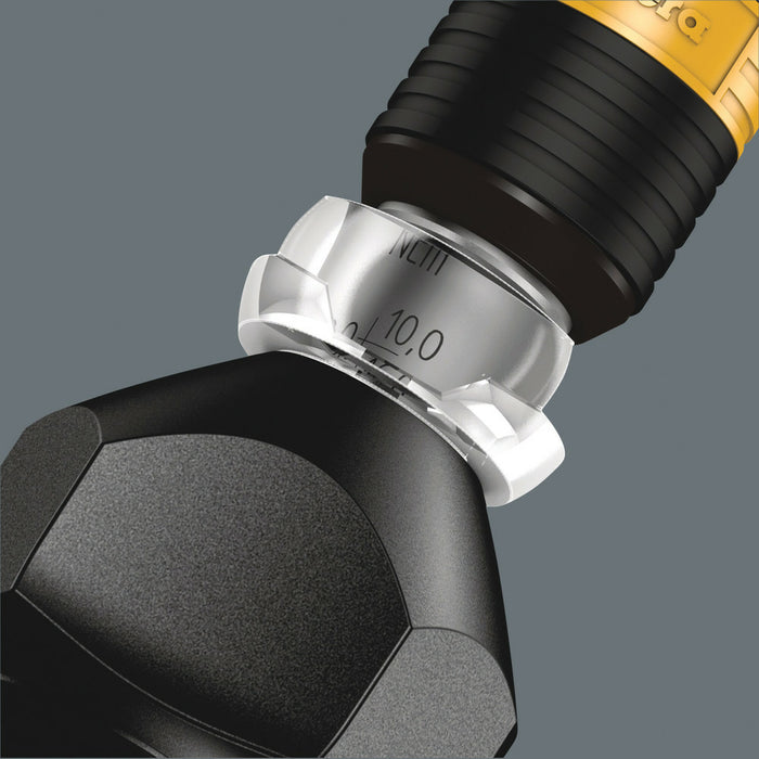 Wera Series 7400 Kraftform ESD adjustable torque screwdrivers (0.1-3.0 Nm) with Rapidaptor quick-release chuck, 7440 ESD x 0.3-1.2 Nm