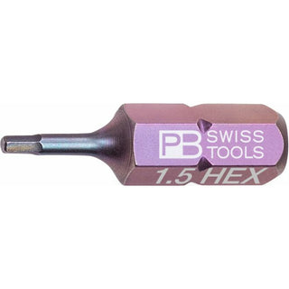 PB Swiss  PB C6.210/1,5 PrecisionBits for Hexagon Socket Screws L. 25 mm