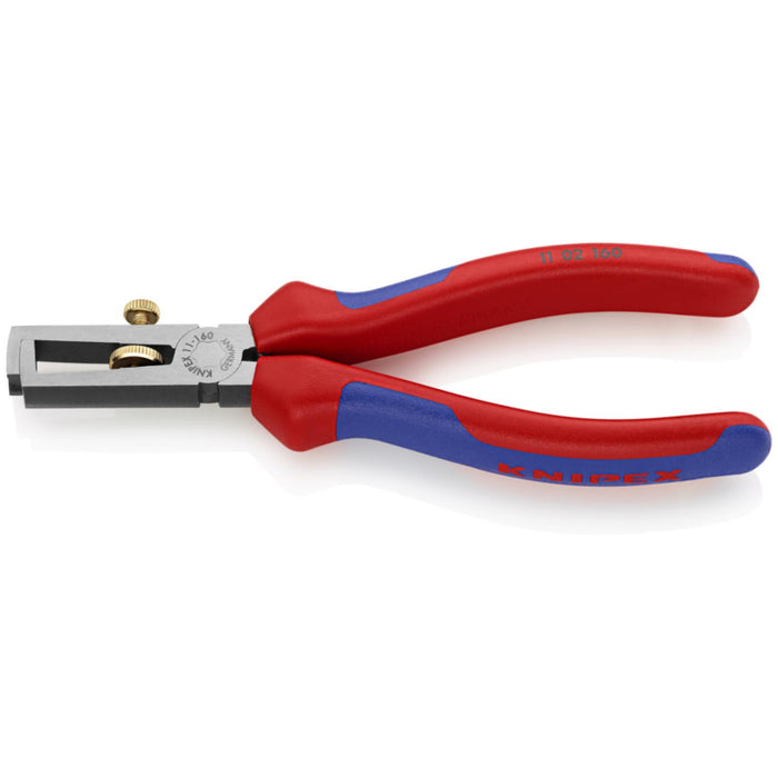 Knipex 11 02 160 End-Type Wire Strippers with Comfort Grip, 6.25 Inch