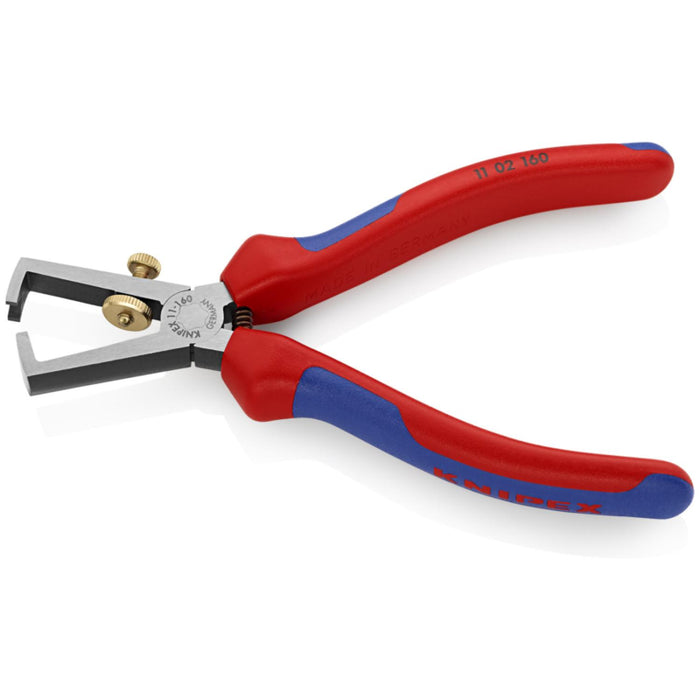 Knipex 11 02 160 End-Type Wire Strippers with Comfort Grip, 6.25 Inch
