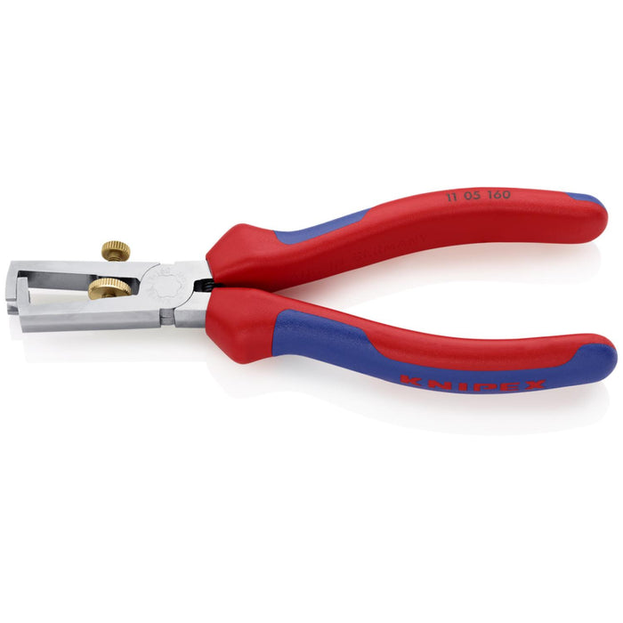 Knipex 11 05 160 End-Type Wire Strippers with Comfort Grip, 6.25 Inch