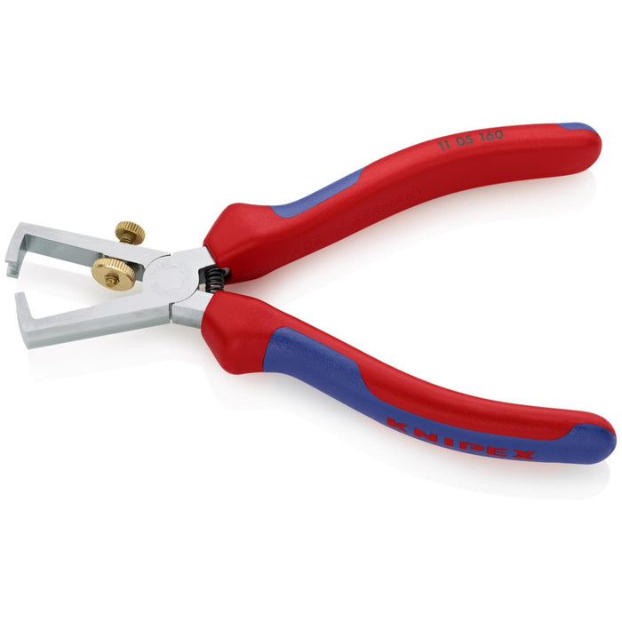 Knipex 11 05 160 End-Type Wire Strippers with Comfort Grip, 6.25 Inch