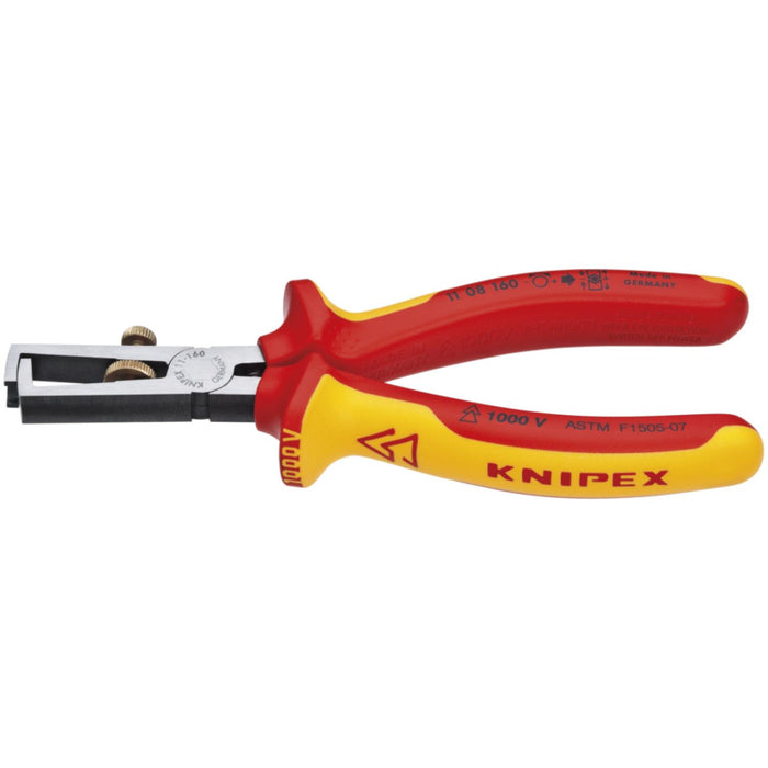 KNIPEX 11 08 160 SBA 1,000V Insulated End-Type Wire Stripper