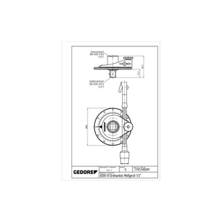 Gedore 1195980 Torque angle indicator 1/2 Inch