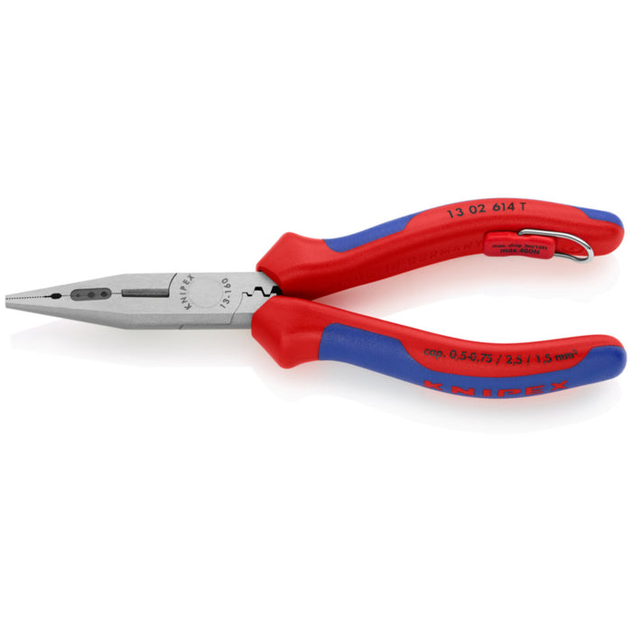 Knipex 13 02 614 T BKA 6 1/4" 4 in 1 Electricians' Pliers with Tethered Attachment-Comfort Grip