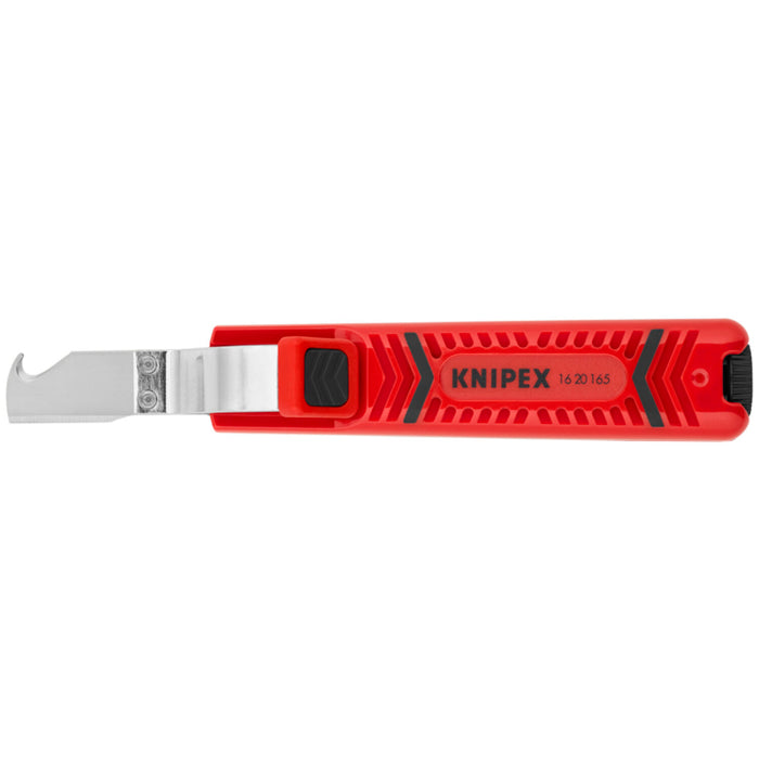 KNIPEX 16 20 165 SB Cable Knife With Hook Blade