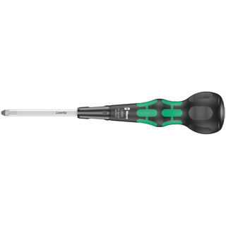 Wera 1855 PZ Kraftform Ball-Grip Pozidriv-Head Screwdriver, PZ2 x 100 mm