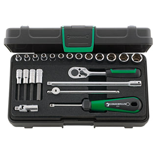 Stahlwille 96011113 1/4" Hex Socket & Inhex Socket Set -22 Pieces