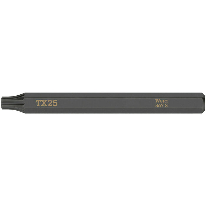 Wera 867 S TORX® bits for impact screwdrivers, TX 15 x 70 mm