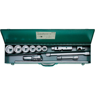 Stahlwille 96060101 60/6/6/882 1" Drive Hex Socket Set, 12 Pcs