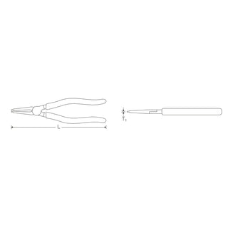 Stahlwille 65436100 Circlip pliers for internal circlips