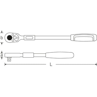 Stahlwille 13160000 Telescopic ratchet