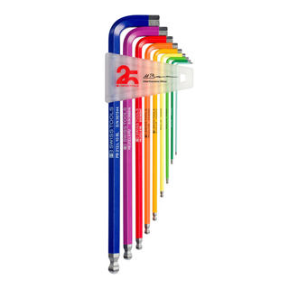 PB Swiss PB 212.LH-10RB25YCN Rainbow Hex L-Key Set, 25 Year Anniversary Edition, 1.5 - 10 mm