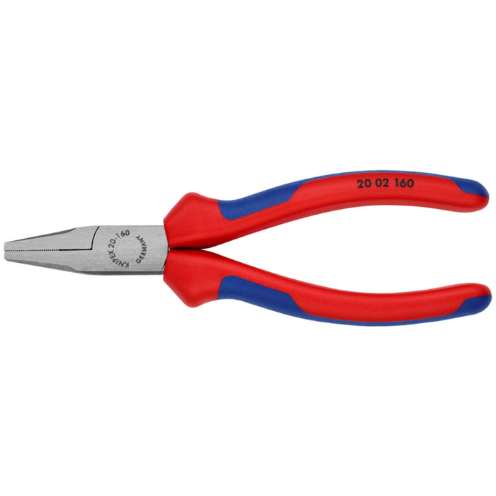 Knipex 20 02 160 Flat Nose Pliers 6 1/4" with soft handle
