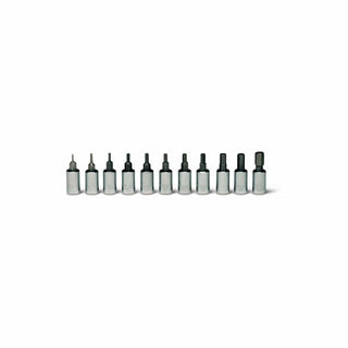 Wright Tool 205 1/4 Drive 11 Piece Hex Set