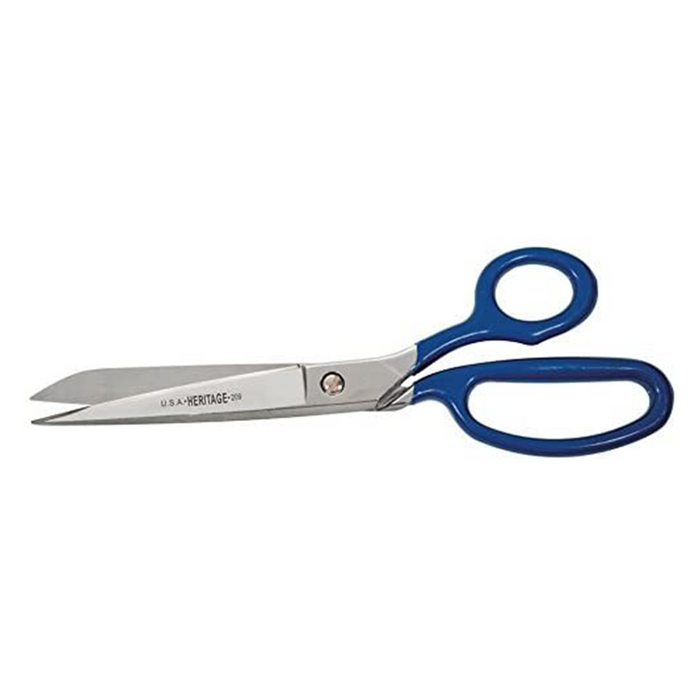 Heritage Cutlery 209BLUP 9'' Bent Trimmer w/ Blue Coating Retail Package