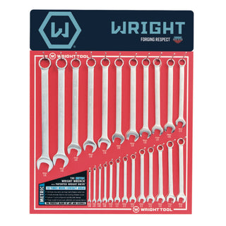 Wright Tool D980 Metric Combination Wrenches 19 Piece Set