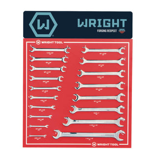 Wright Tool D987 Open End Wrenches 18 Pieces Set