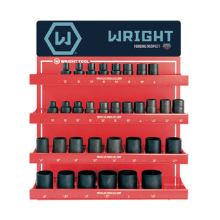 Wright Tool D986 33 Piece 3/4" Drive Deep Impact Sockets
