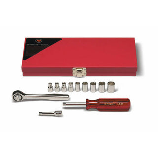 Wright Tool 212 1/4 Drive 6 Pt. Standard Socket Set 12 Piece