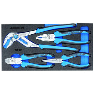 Gedore 2309025 Pliers set in 1/3 Check-Tool module