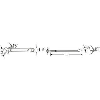 Stahlwille 40080808 13 Combination Spanner, 8 mm