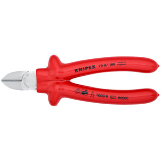 Knipex 70 07 180 7 1/4" Diagonal Cutters-1000V Insulated
