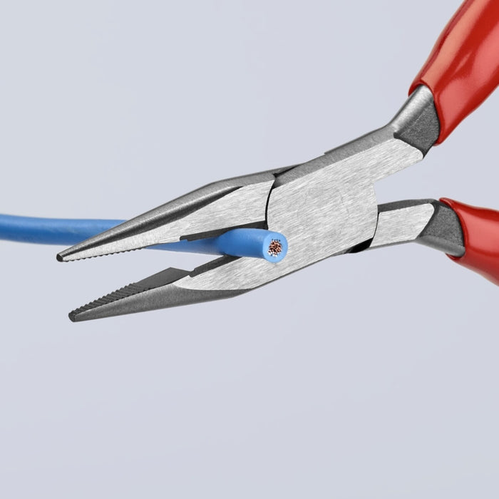 Knipex 25 01 125 Long Nose Pliers with Cutter, 5 Inch
