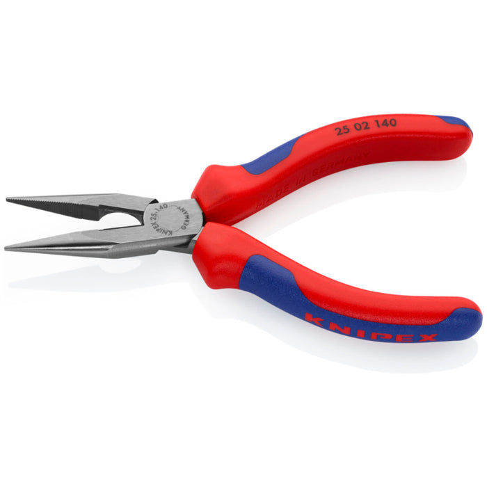Knipex 25 02 140 Long Nose Pliers with Cutter-Comfort Grip