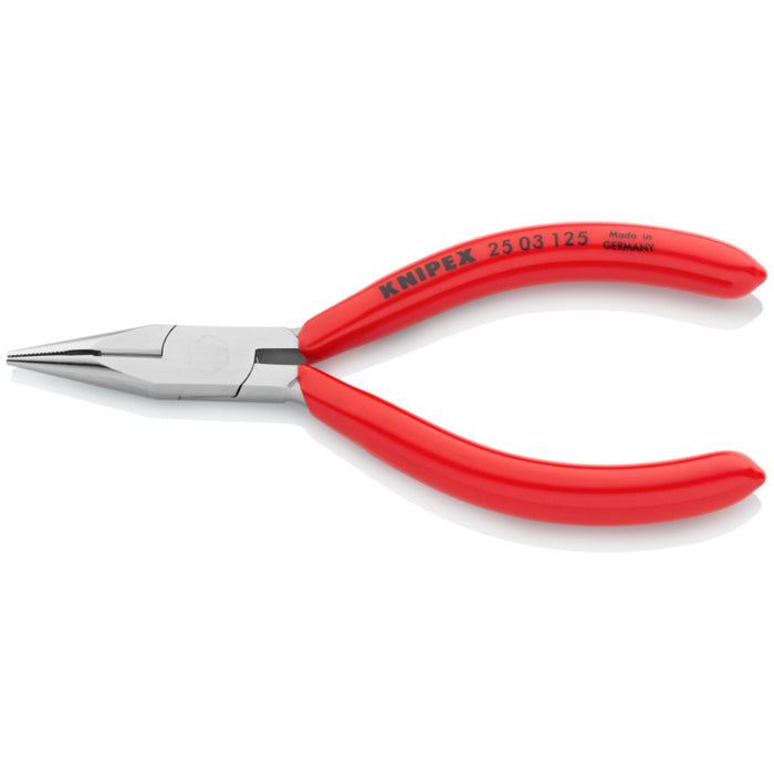 Knipex 25 03 125 Long Nose Pliers with Cutter-Comfort Grip